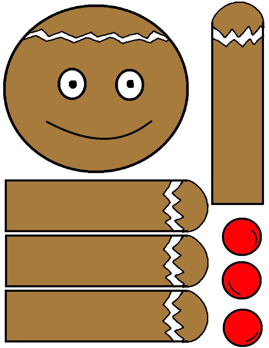 Gingerbread Paper Lunch Bag Craft